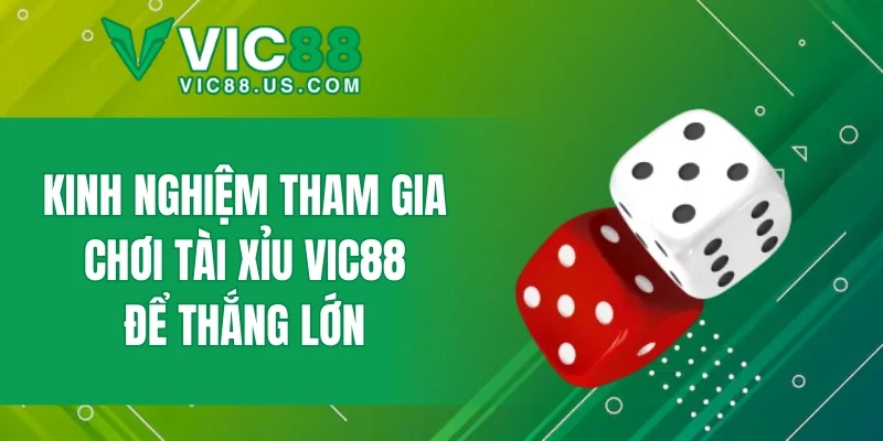 Kinh nghiệm tham gia chơi tài xỉu VIC88 để thắng lớn